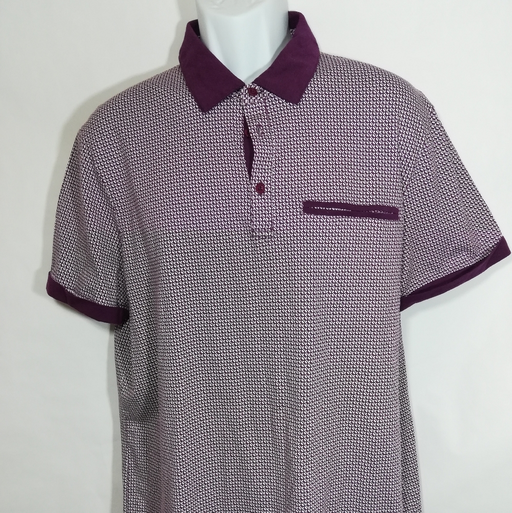 Amani Exchange Mens Polo Shirt Purple Sz XL